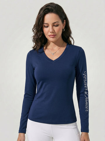 FOREVER DANCER Women Long Sleeve Shirt for Dance Workout